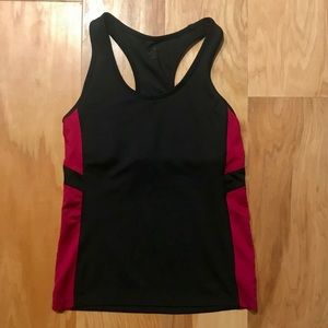 Black and Red Champion Tank Top
